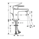 Hansgrohe Vernis Blend 100 Змішувач для умивальника, хром (71551000)