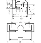HANSGROHE Vernis Shape Змішувач для душу, чорний матовий (71650670)