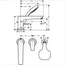 Змішувач для ванни Hansgrohe Talis E (71731000)