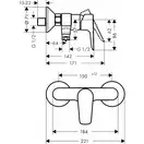 Hansgrohe Talis E Змішувач для душу, білий матовий (71760700)