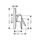 Hansgrohe Talis E Змішувач для душу, Brushed Bronze (71765140)