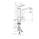 Hansgrohe Logis M31 220 Змішувач для кухні, хром (71834000)