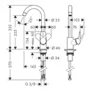 Hansgrohe Logis 260 Змішувач для кухні, хром (71835000)