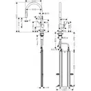 Hansgrohe Talis 210 Змішувач для кухні, чорний матовий (72801670)