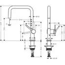 Hansgrohe Talis M54 U 220 Змішувач для кухні, сталевий (72806800)
