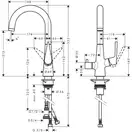 Hansgrohe Talis S 220 Смеситель для кухни, хром (72811000)