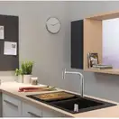 Змішувач для кухні Hansgrohe Metris Select 200 2jet sBox з витяжним душем, хром (73818000)