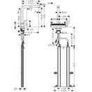 Hansgrohe Aguno Select 250 Змішувач для кухні, чорний матовий (73830670)