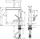 Hansgrohe Finoris 230 Змішувач для умивальника, білий матовий (76063700)