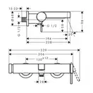 HANSGROHE Finoris Змішувач для ванни, чорний (76420670)