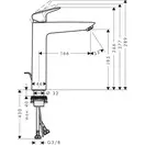 Змішувач для умивальника Hansgrohe Logis 190 (71095000)