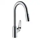 Змішувач для кухні Hansgrohe Focus M42-H220 2jet з висувним виливом, хром (71800000)