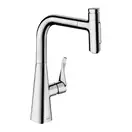 Змішувач для кухні Hansgrohe Metris Select 240 2jet sBox з витяжним душем, хром (73817000)