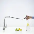 Змішувач для кухні Hansgrohe Talis Select 300 2jet з висувним виливом, хром (73867000)