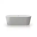 Ванна акрилова Knief Wall XS 165х75 з переливом Slot overflow, білий глянсовий (100255/010009106S) (0100255_010009106S)
