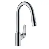 Змішувач для кухні Hansgrohe Focus M42-H220 2jet з висувним виливом, хром (71800000)