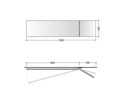 Дзеркало Flaminia Specchi Line 130х30 (BASC30)