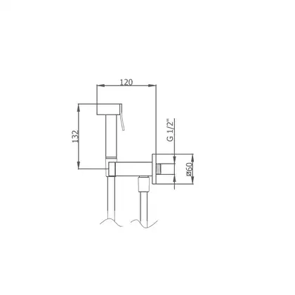 GRB Intimixer Гігієнічний душ, хром (08155200) GRB Intimixer Гігієнічний душ, хром (08155200)