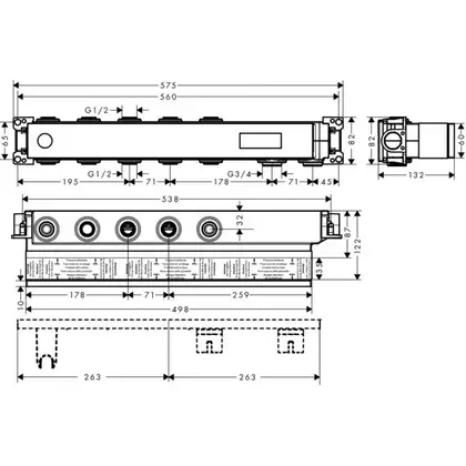 Hansgrohe RainSelect Скрытая часть (15311180)