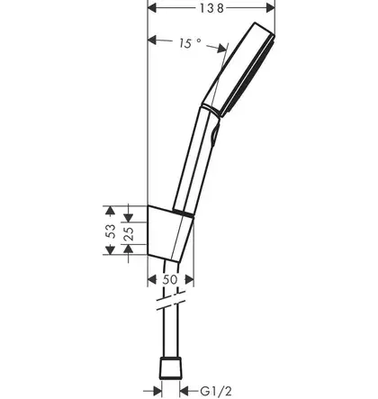 Hansgrohe Pulsify Select Душовий набір, чорний матовий (24303670)
