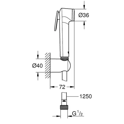 Гігієнічний душовий набір Grohe Tempesta-F Trigger Spray (26354000)