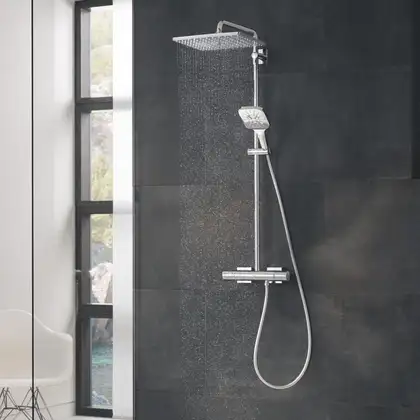 Душова система з термостатом Grohe Rainshower, хром (26649000)