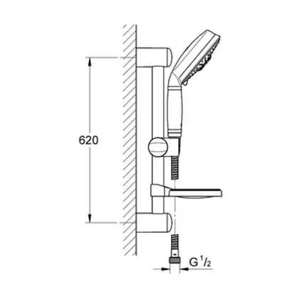 Душовий гарнітур Grohe Rainshower Rustic 130 (27139000)