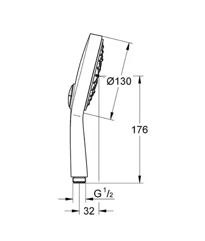 Ручний душ Grohe Power &amp; Soul Cosmopolitan 130 (27663LS0)