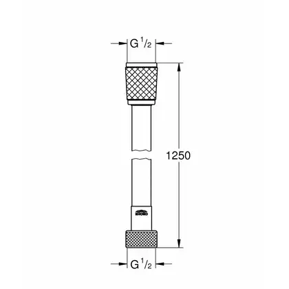 Душовий шланг 1250 Grohe Relexaflex (28150001)