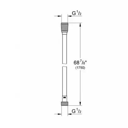 Душовий шланг, Grohe Silverflex 175, сталь (28388DC0)