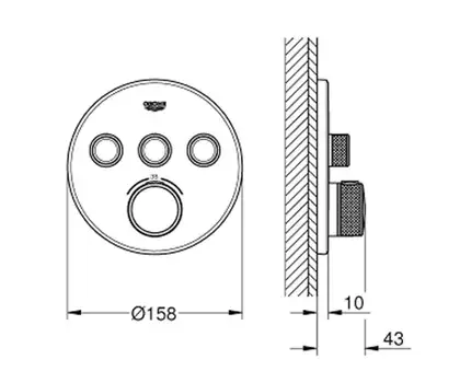 Термостат Grohe Grohtherm SmartControl (29121AL0)