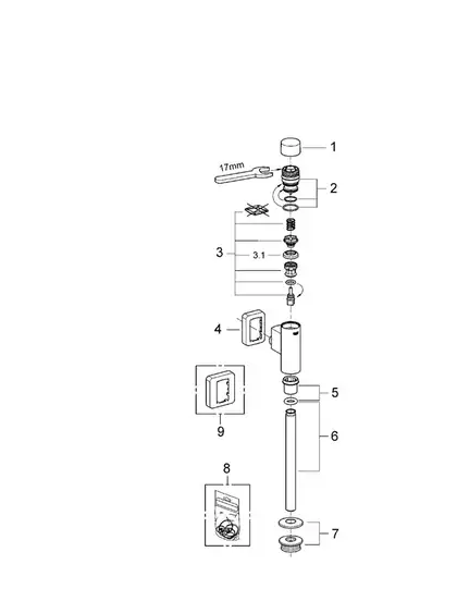 Grohe Rondo Смывное устройство для писсуара, хром (37346000)