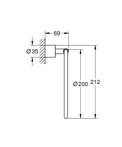 Кільце для рушників Grohe Atrio (40307AL3)