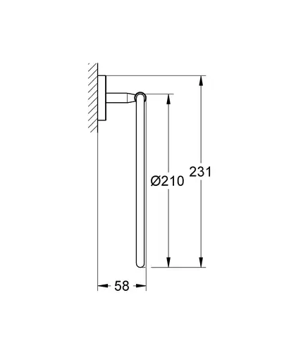 Кільце для рушника Grohe Bau Cosmopolitan Neutral (40460001)
