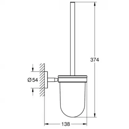 Йорж для унітазу Grohe Bau Cosmopolitan Neutral (40463001) Йорж для унітазу Grohe Bau Cosmopolitan Neutral (40463001)
