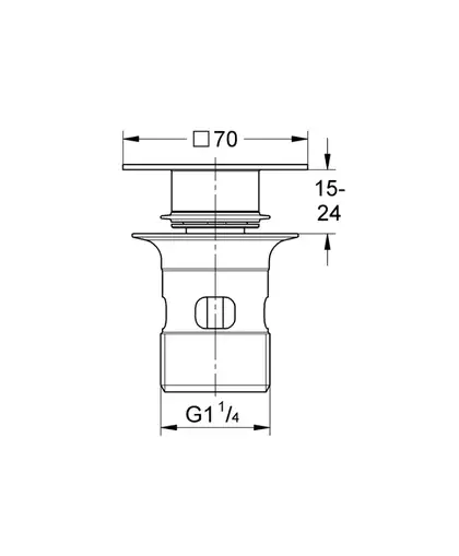 Натискний донний клапан для раковини Grohe (40565AL0)