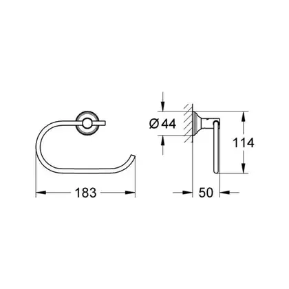 Тримач для туалетного паперу Grohe Essentials Authentic (40657001) Тримач для туалетного паперу Grohe Essentials Authentic (40657001)