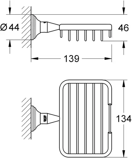Полиця для ванної кімнати Grohe Essentials Authentic (40659001)