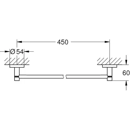 Тримач для рушників Grohe Essentials New (40688001)