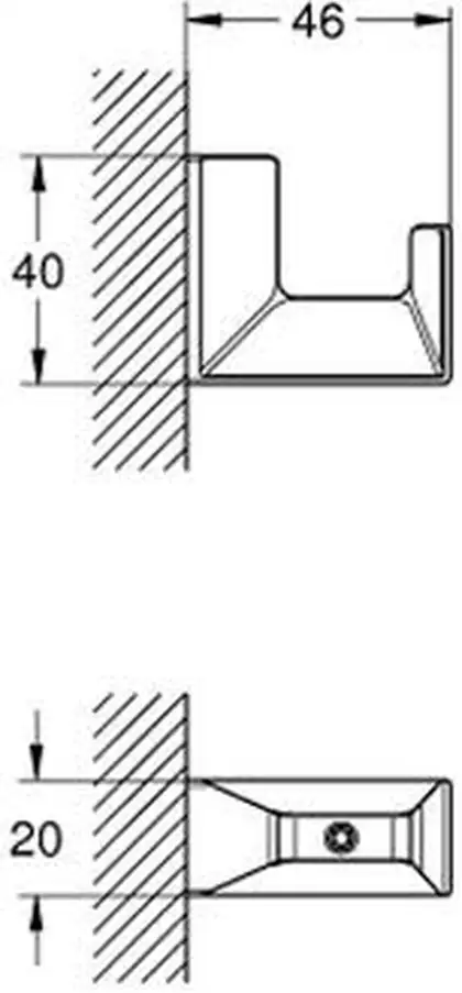 Гачок для халата Grohe Selection Cube (40782000)