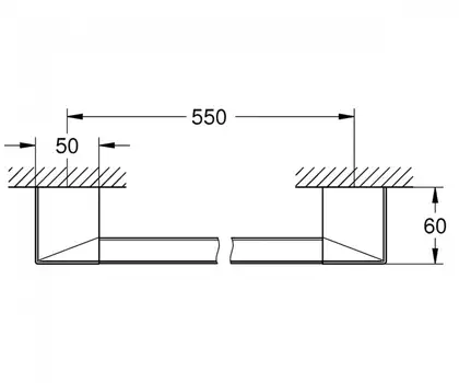 Поручень для ванни/тримач для рушника Grohe Selection Cube (40807000)