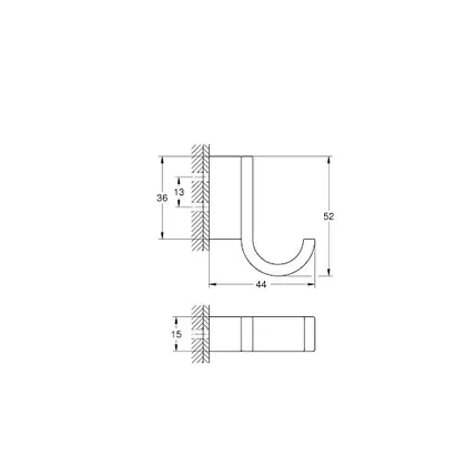 Гачок для халата Grohe Selection (41039000)