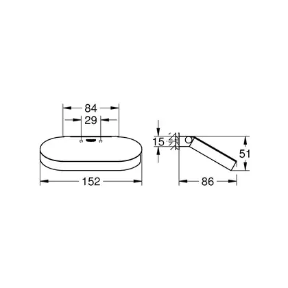 Тримач для туалетного паперу, Grohe Selection (41069000)