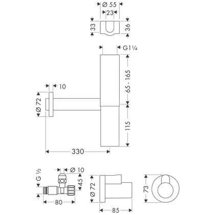 Сифон для умивальника Hansgrohe Flowstar (52120000)