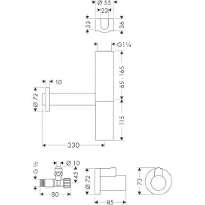 Сифон для умивальника Hansgrohe Flowstar (52120000)
