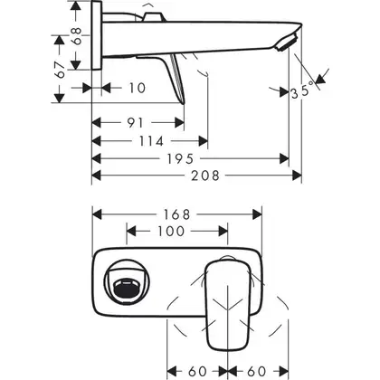 Hansgrohe Logis Змішувач для умивальника, хром (71220000)