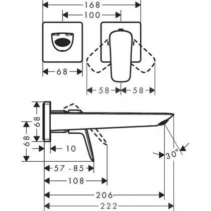 Hansgrohe Logis Змішувач для умивальника, хром (71256000)