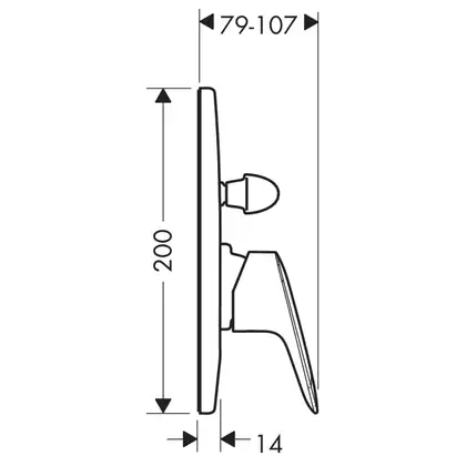 HANSGROHE Logis Змішувач для ванни, хром (71409000)
