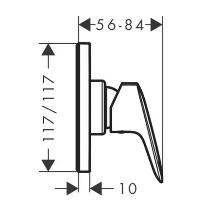 Hansgrohe Logis Змішувач для душу, хром (71604000)