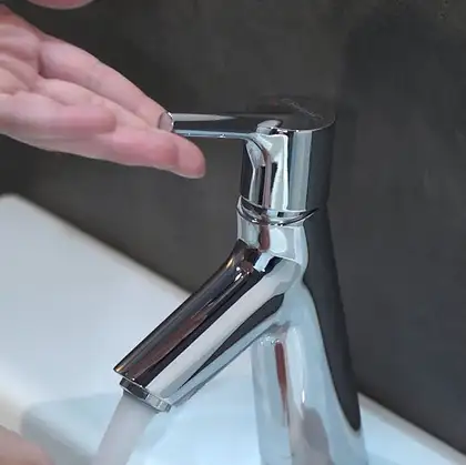 Змішувач для умивальника Hansgrohe Talis S 80 з донним клапаном, хром (72010000)